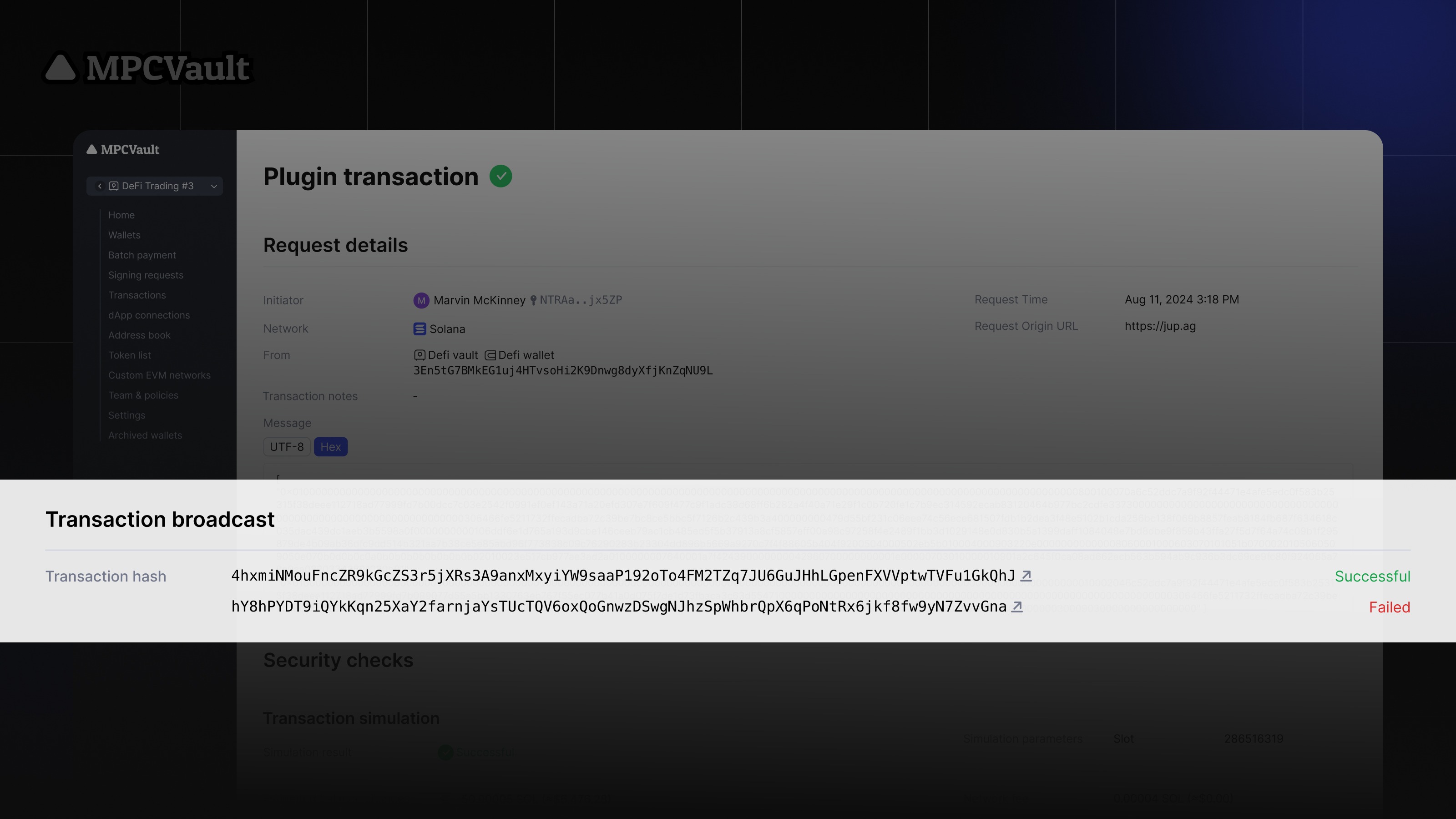 multi transaction example